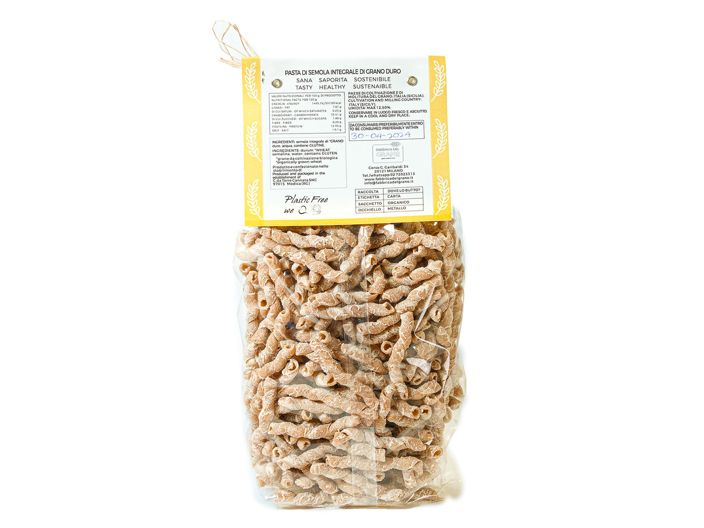 Busiate - Sicilian traditional pasta, Ancient grains